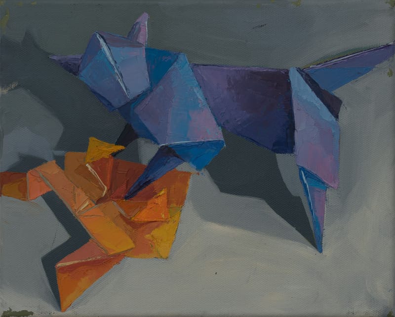 Origami Cat and Frog