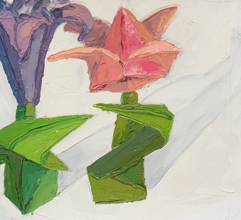Origami lily & tulip #3