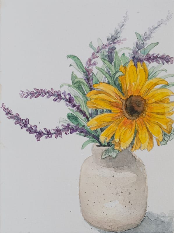 Speckled ceramic vase
